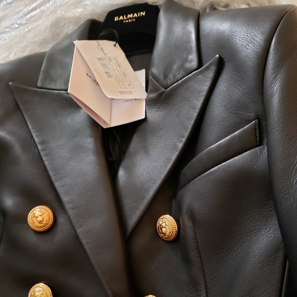 Balmain Leather Blazer - Picture 2 of 10